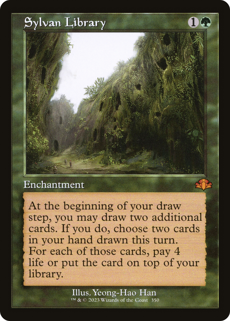 Sylvan Library (Retro Frame) (DMR-350) - Dominaria Remastered