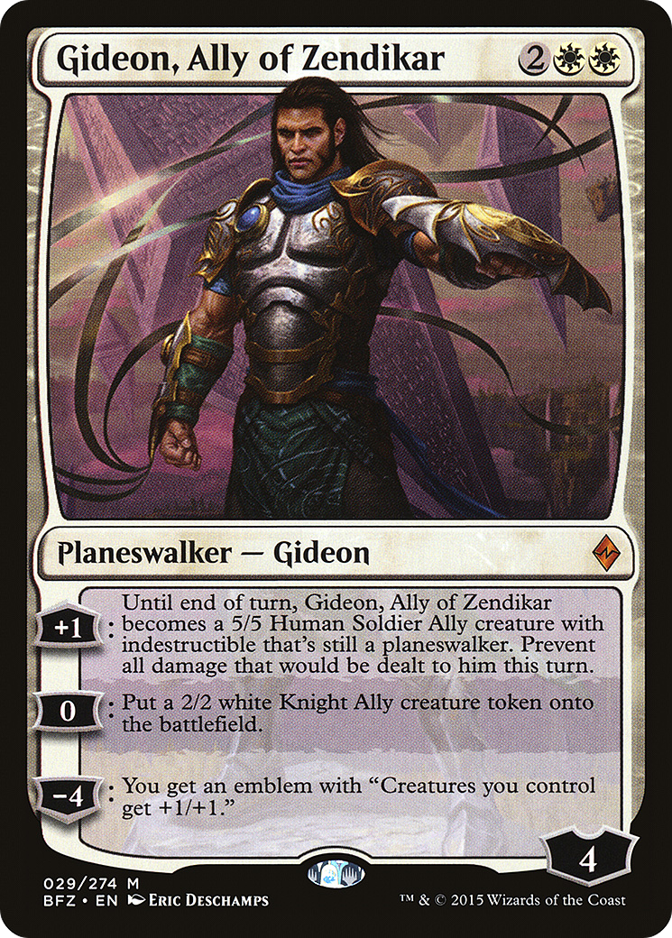 Gideon, Ally of Zendikar (BFZ-029) - Battle for Zendikar Foil