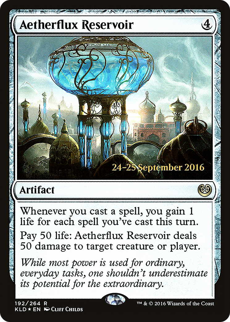 Aetherflux Reservoir (PRE-192) - Kaladesh Promos Foil