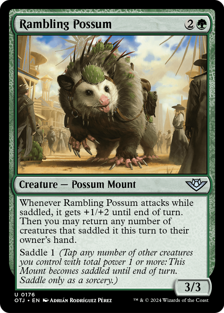 Rambling Possum (OTJ-176) - Outlaws of Thunder Junction Foil