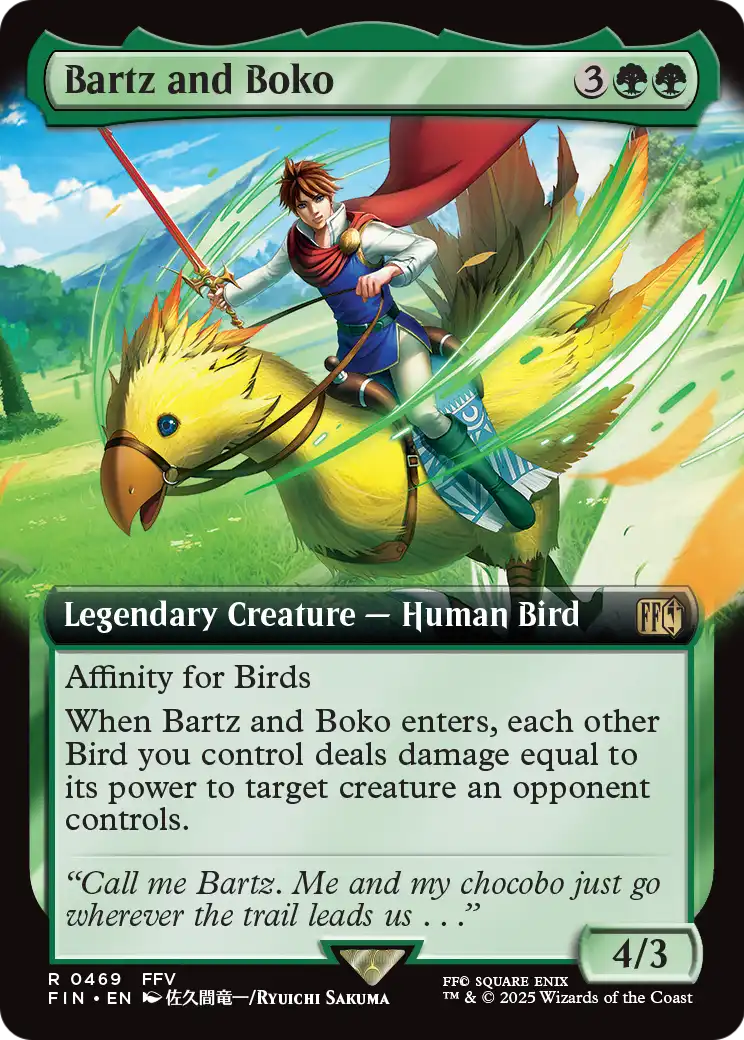 Bartz and Boko (Extended Art) (FIN-469) - FINAL FANTASY: (Extended Art)