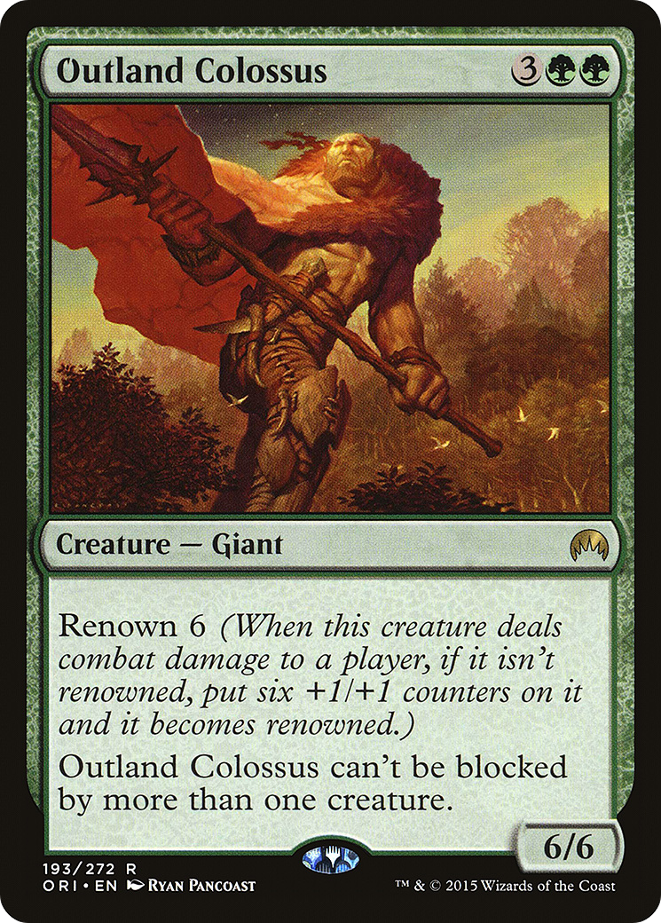 Outland Colossus (ORI-193) - Magic Origins Foil