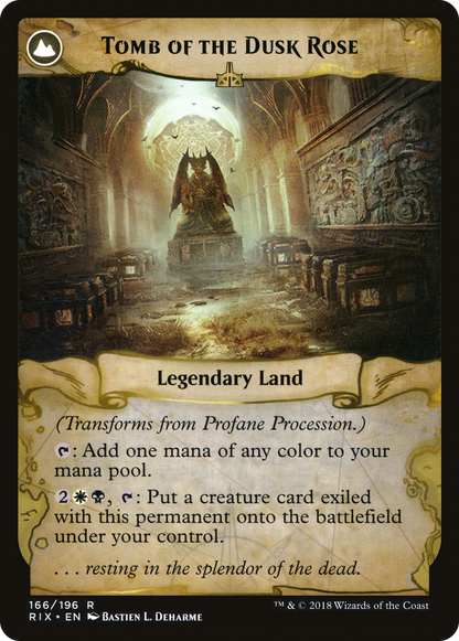 Profane Procession (RIX-166) - Rivals of Ixalan: (compasslanddfc) Foil