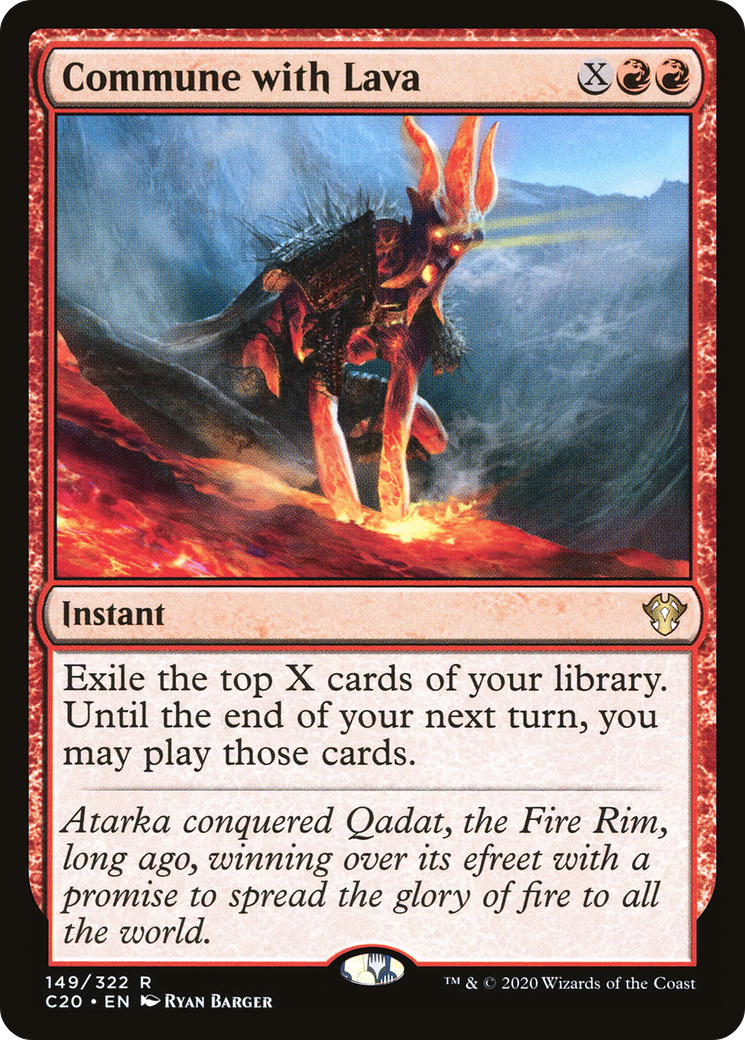 Commune with Lava (C20-149) - Commander 2020