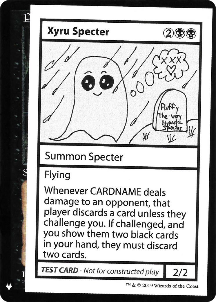 Xyru Specter (CMB1-) - Mystery Booster Playtest Cards 2019