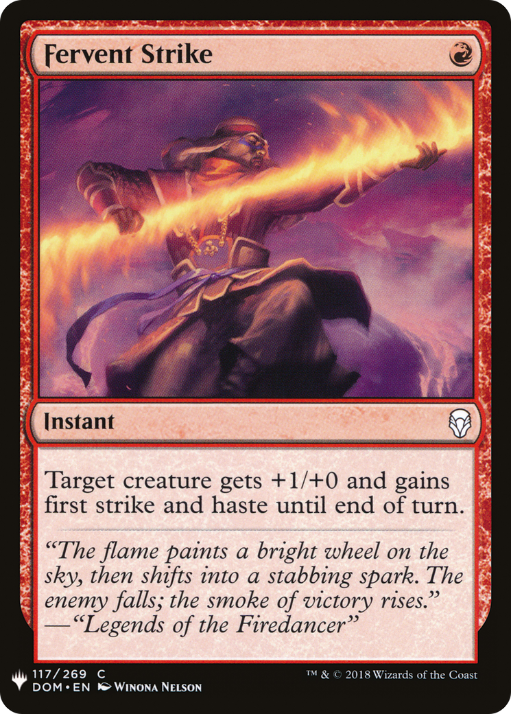 Fervent Strike (LIST-117) - The List