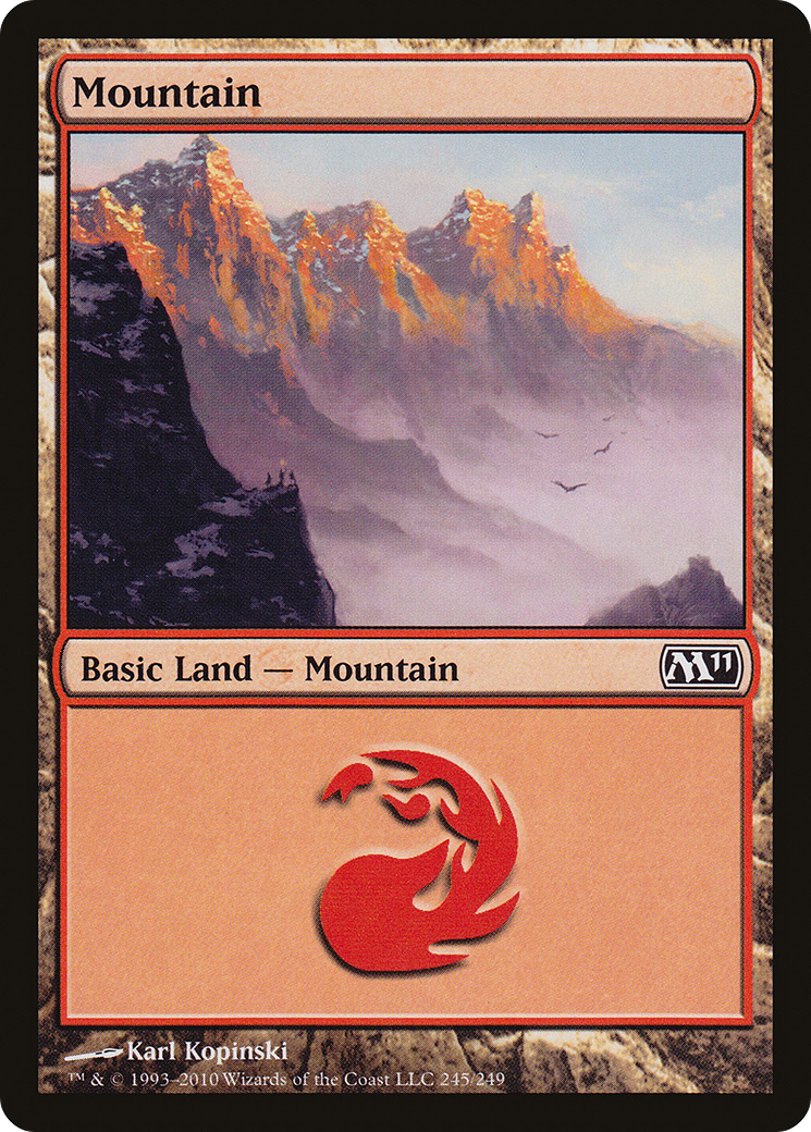 Mountain (245) (M11-245) - Magic 2011 Foil