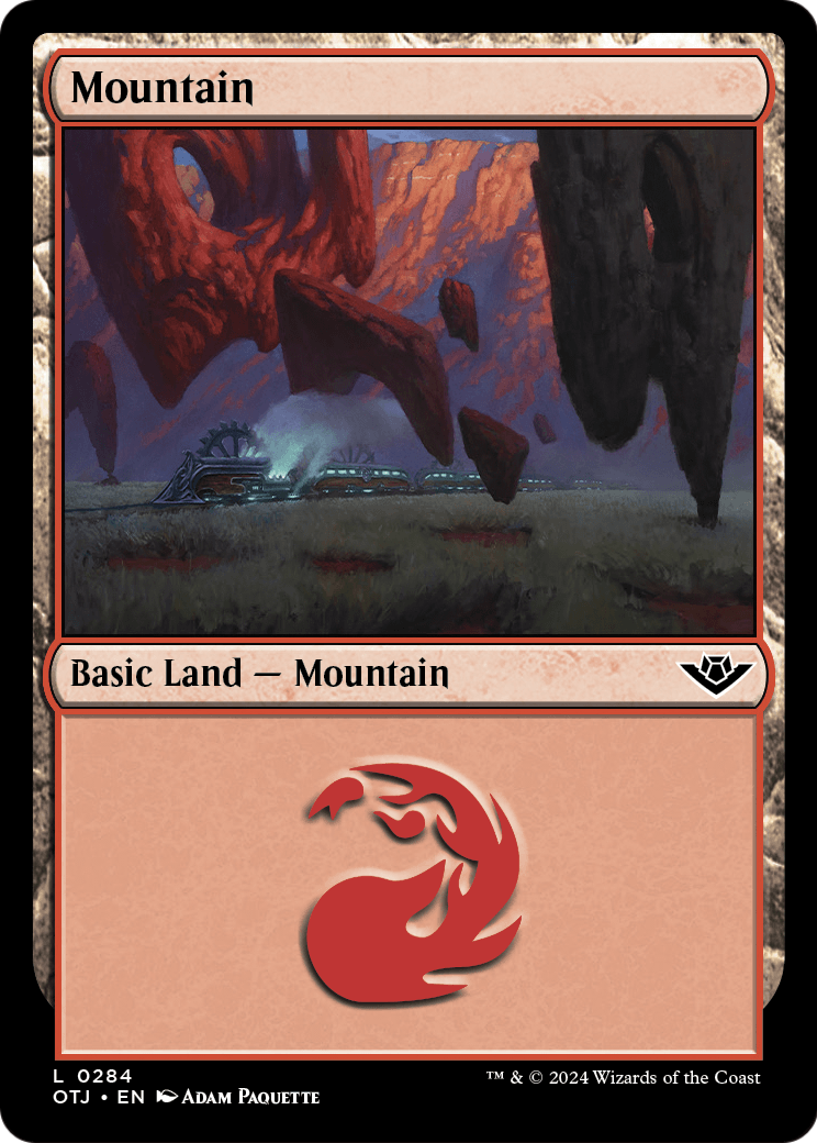 Mountain (0284) (OTJ-284) - Outlaws of Thunder Junction Foil