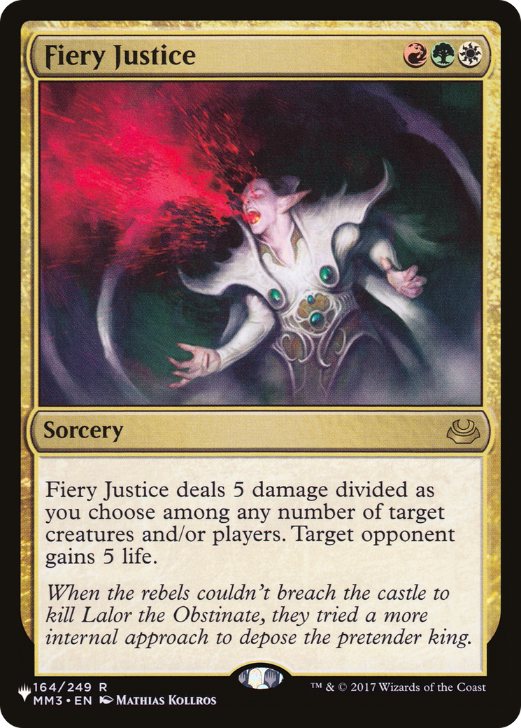 Fiery Justice (LIST-164/249) - The List