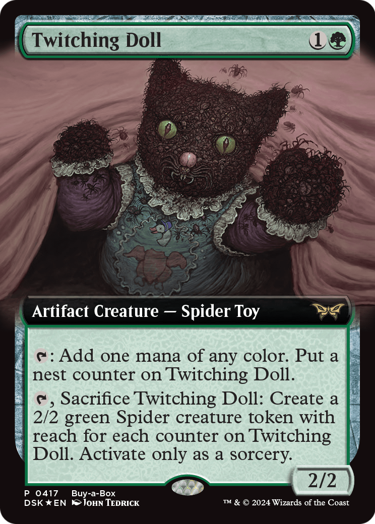 Twitching Doll (Extended Art) (BABP-417) - Duskmourn: House of Horror: (Extended Art) Foil
