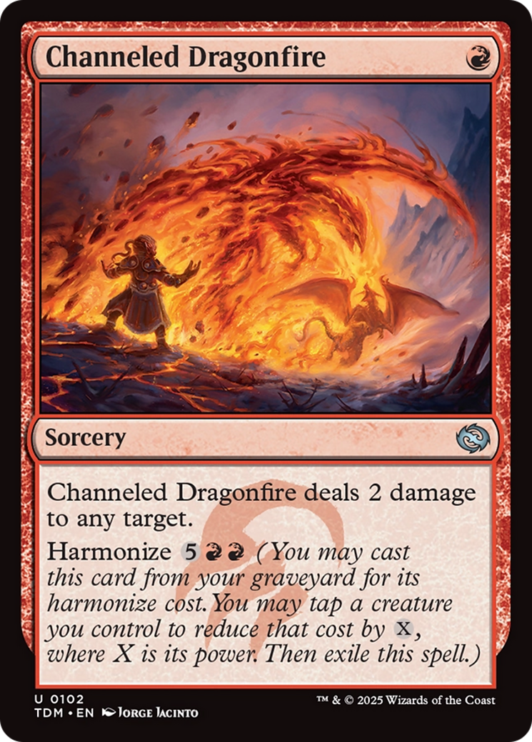 Channeled Dragonfire (TDM-102) - Tarkir: Dragonstorm Foil