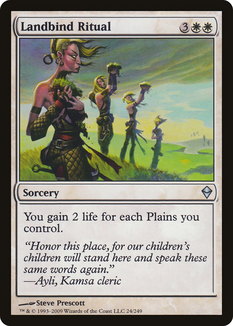 Landbind Ritual (ZEN-024) - Zendikar