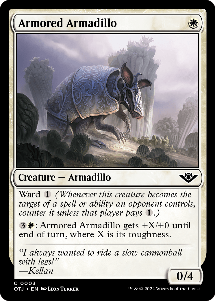 Armored Armadillo (OTJ-003) - Outlaws of Thunder Junction Foil