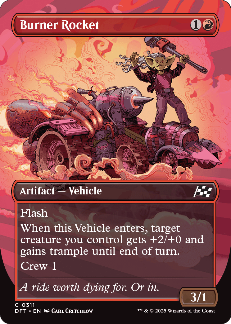 Burner Rocket (Borderless) (DFT-311) - Aetherdrift Foil