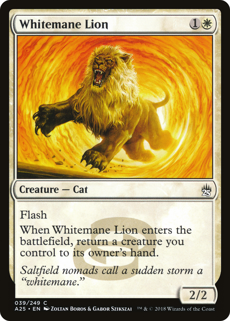 Whitemane Lion (A25-039) - Masters 25 Foil