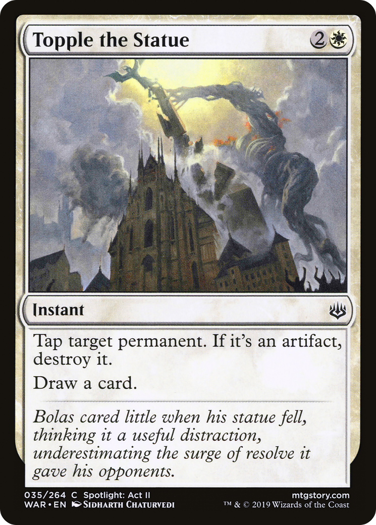 Topple the Statue (WAR-035) - War of the Spark Foil