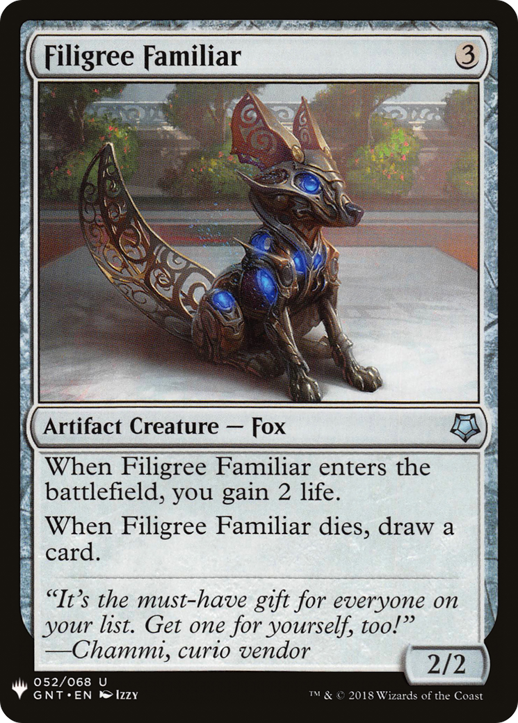 Filigree Familiar (LIST-052) - The List