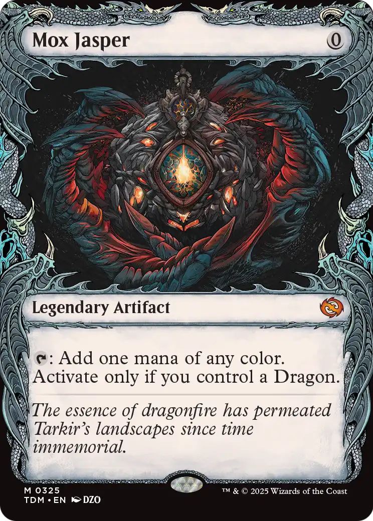 Mox Jasper (Showcase) (TDM-325) - Tarkir: Dragonstorm: (Showcase) Foil