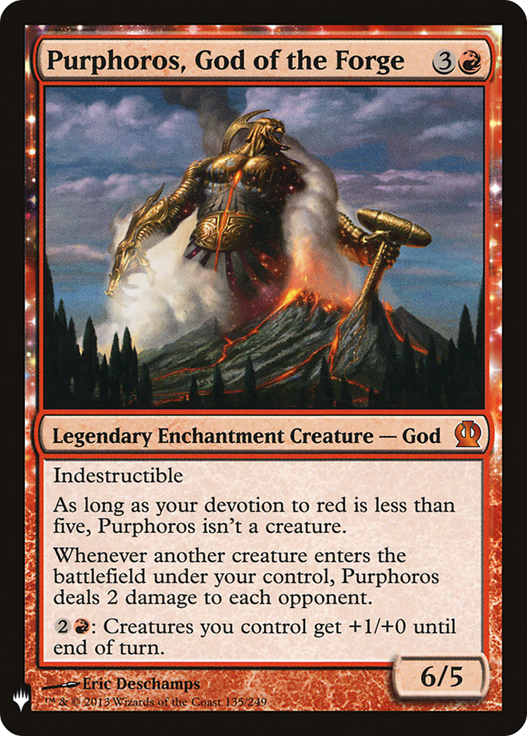 Purphoros, God of the Forge (LIST-135) - The List: (enchantment)