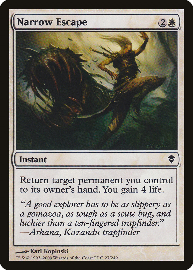 Narrow Escape (ZEN-027) - Zendikar Foil