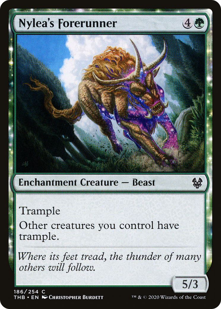 Nylea's Forerunner (THB-186) - Theros Beyond Death: (enchantment) Foil