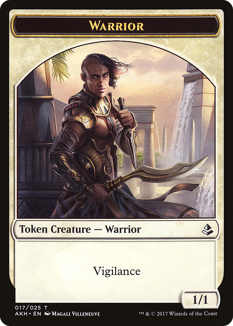 Warrior Token (AKH-017) - Amonkhet Tokens