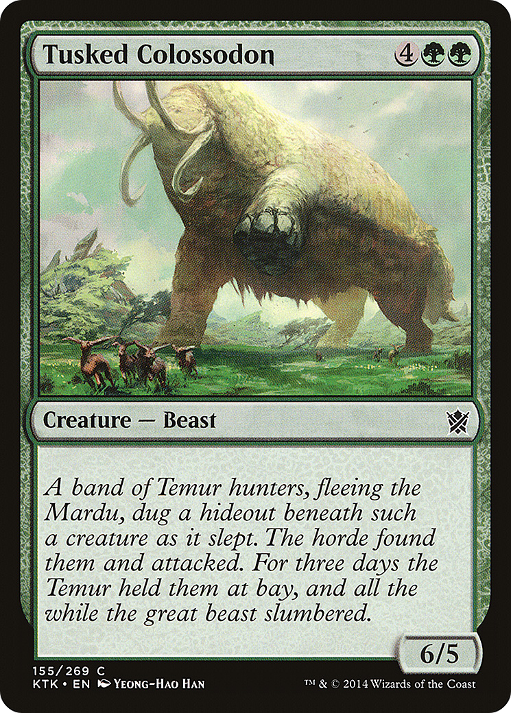 Tusked Colossodon (KTK-155) - Khans of Tarkir Foil