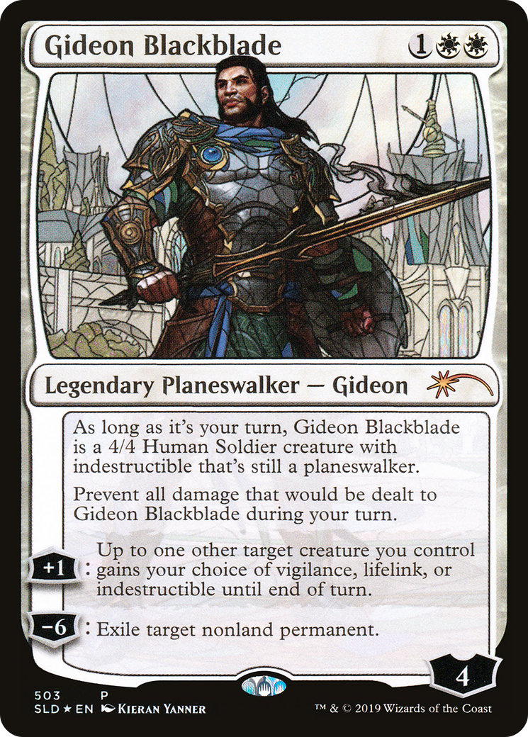Gideon Blackblade (Stained Glass) (SLD-503) - Secret Lair Drop Foil