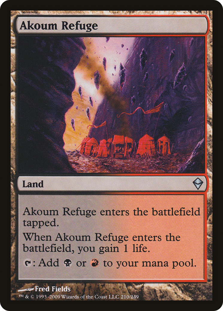 Akoum Refuge (ZEN-210) - Zendikar Foil