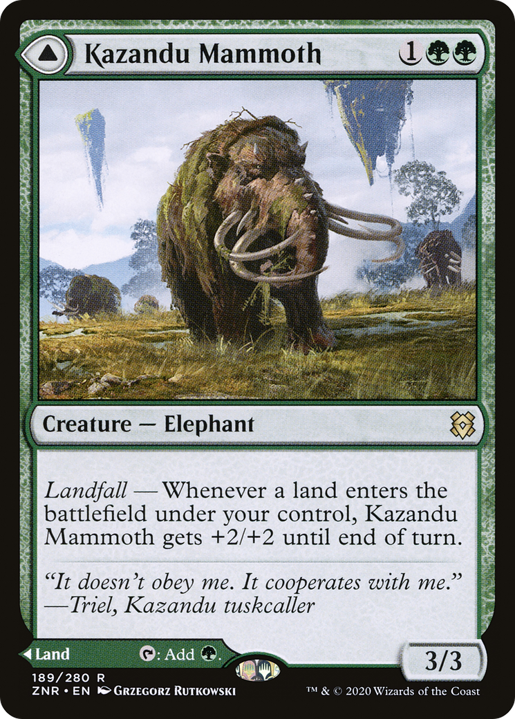 Kazandu Mammoth (ZNR-189) - Zendikar Rising