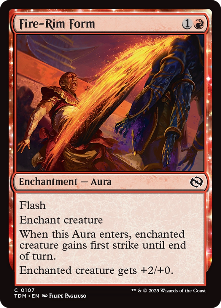 Fire-Rim Form (TDM-107) - Tarkir: Dragonstorm: (enchantment) Foil