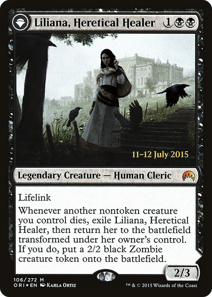 Liliana, Heretical Healer (PRE-106) - Magic Origins Promos: (originpwdfc) Foil