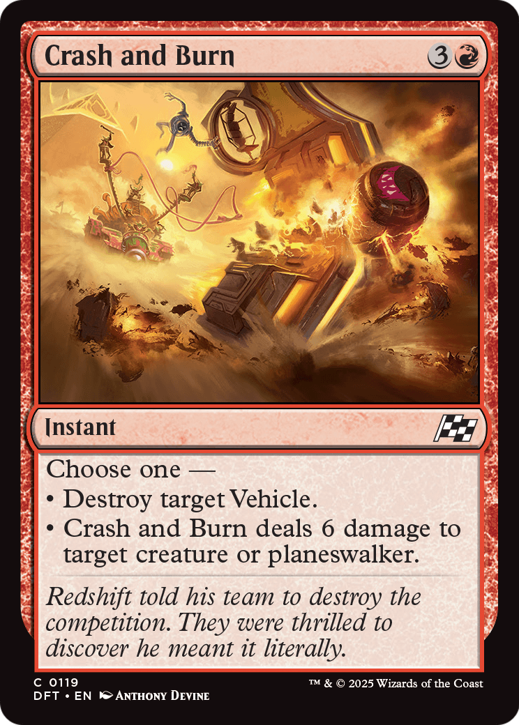 Crash and Burn (DFT-119) - Aetherdrift Foil