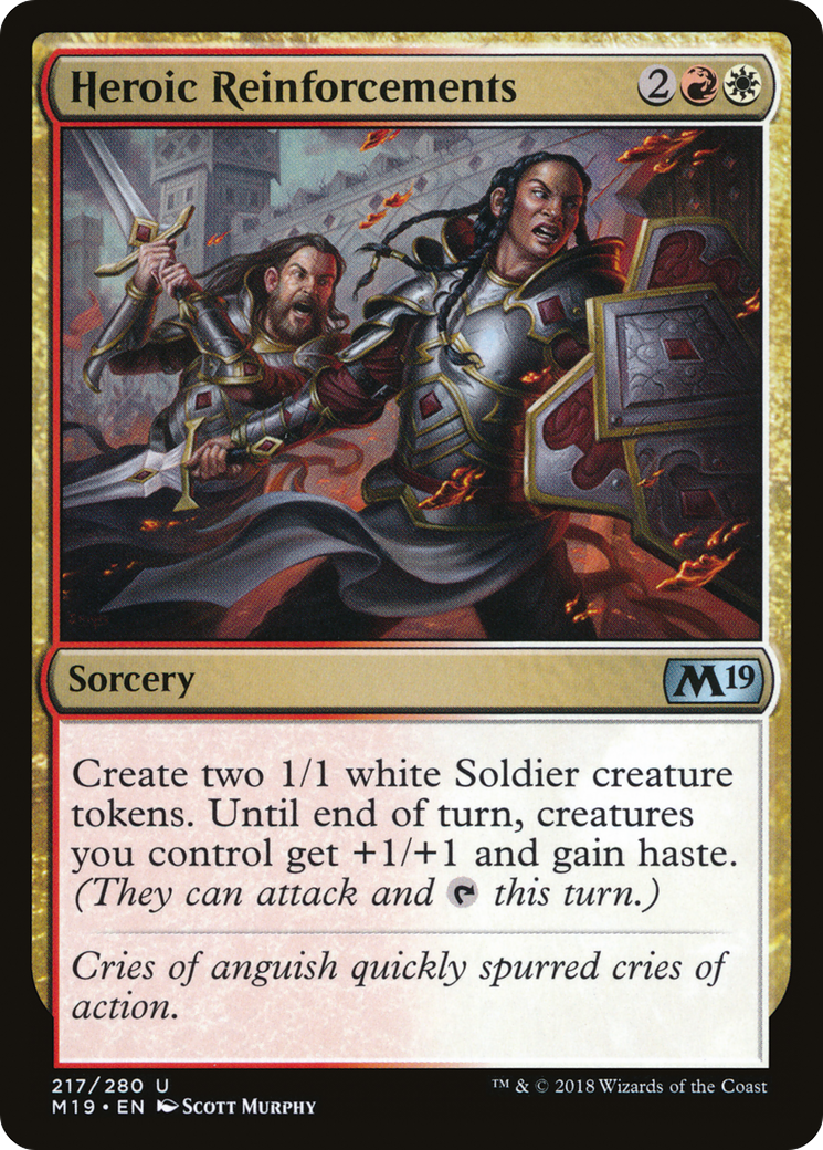 Heroic Reinforcements (M19-217) - Core Set 2019