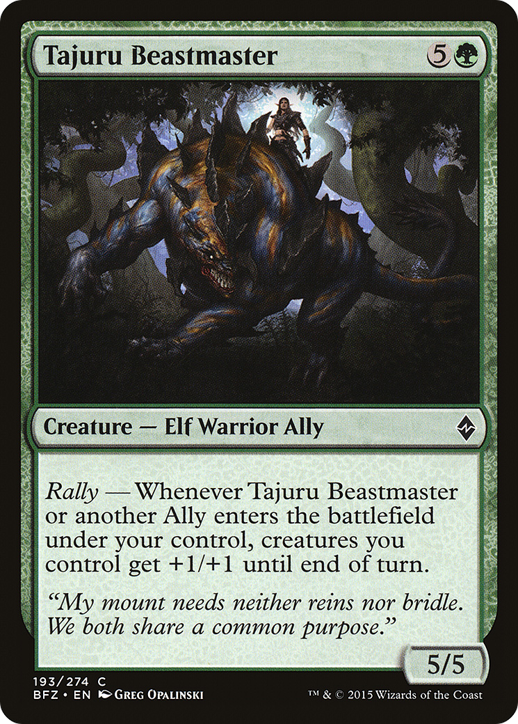 Tajuru Beastmaster (BFZ-193) - Battle for Zendikar