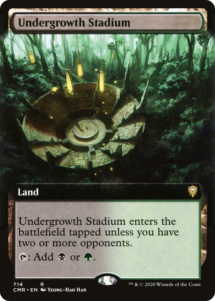 Undergrowth Stadium (Extended Art) (CMR-714) - Commander Legends: (Extended Art) Foil