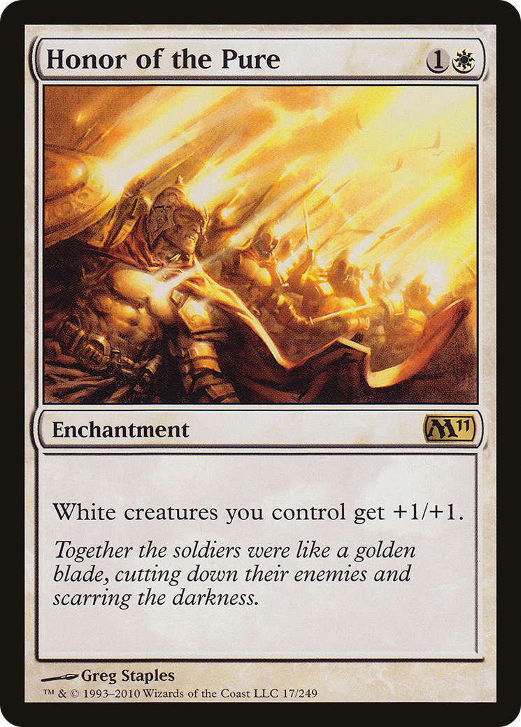 Honor of the Pure (M11-017) - Magic 2011 Foil