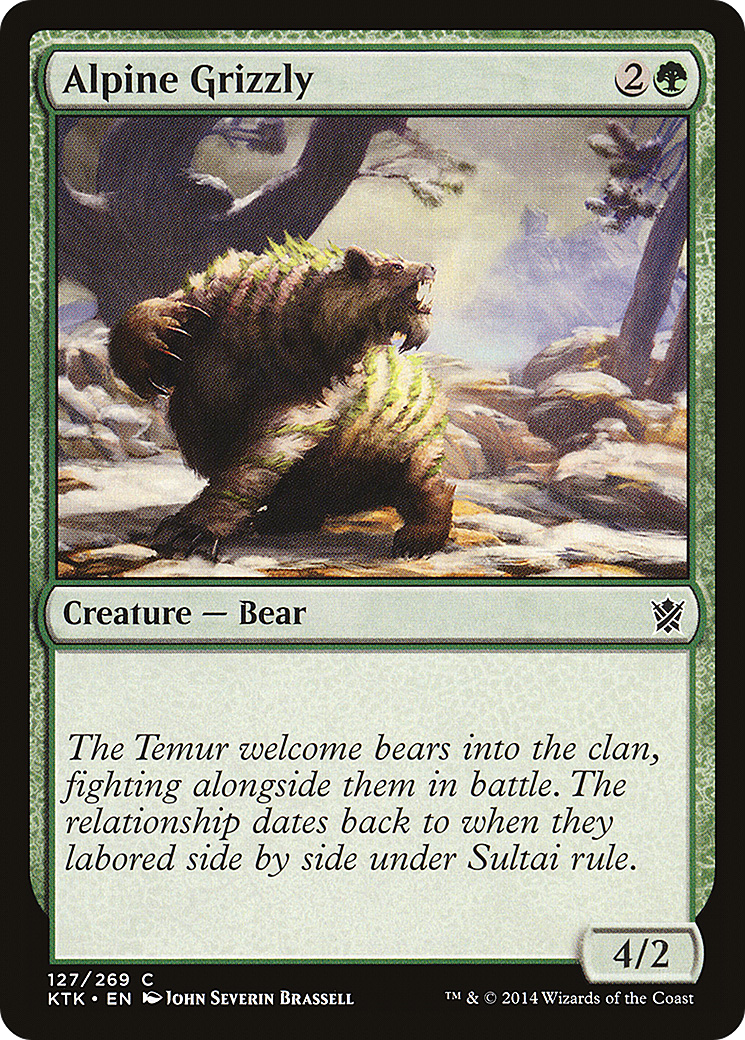 Alpine Grizzly (KTK-127) - Khans of Tarkir