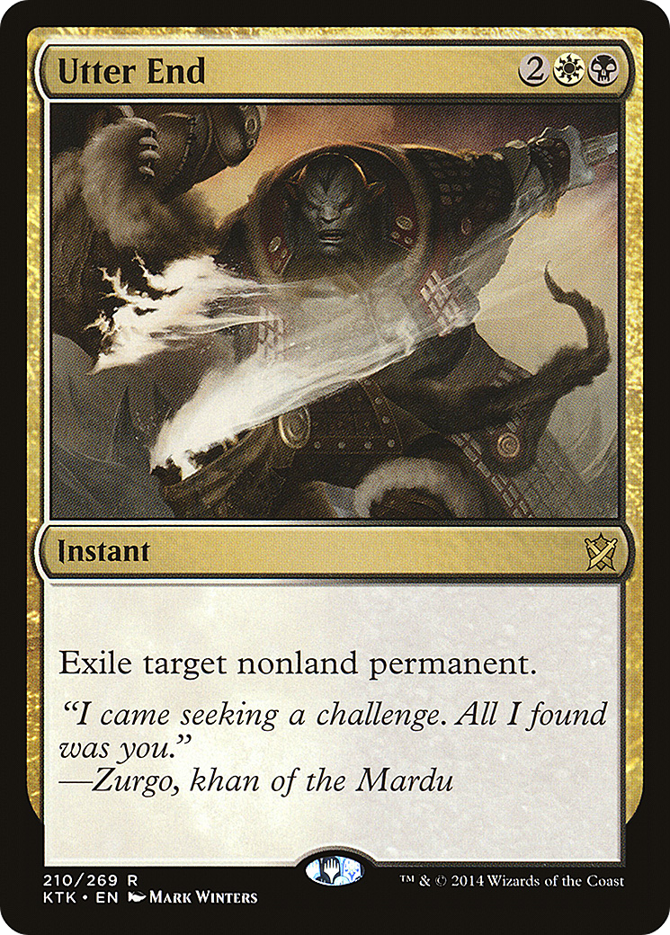 Utter End (KTK-210) - Khans of Tarkir Foil