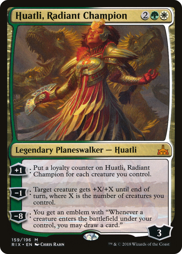 Huatli, Radiant Champion (RIX-159) - Rivals of Ixalan