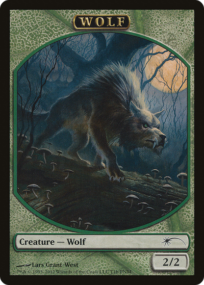 Human // Wolf Token (FNM-) - Friday Night Magic 2012
