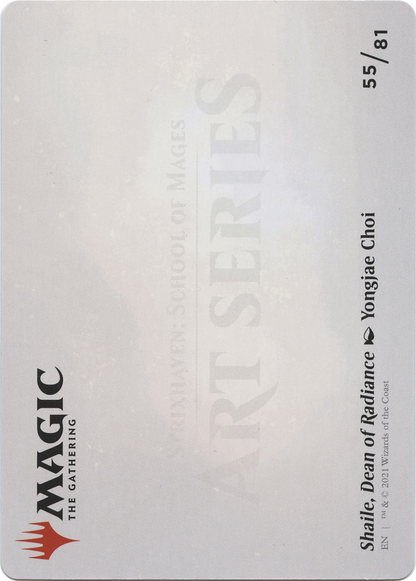 Shaile, Dean of Radiance // Shaile, Dean of Radiance (ASTX-055) - Strixhaven Art Series (Borderless) Foil