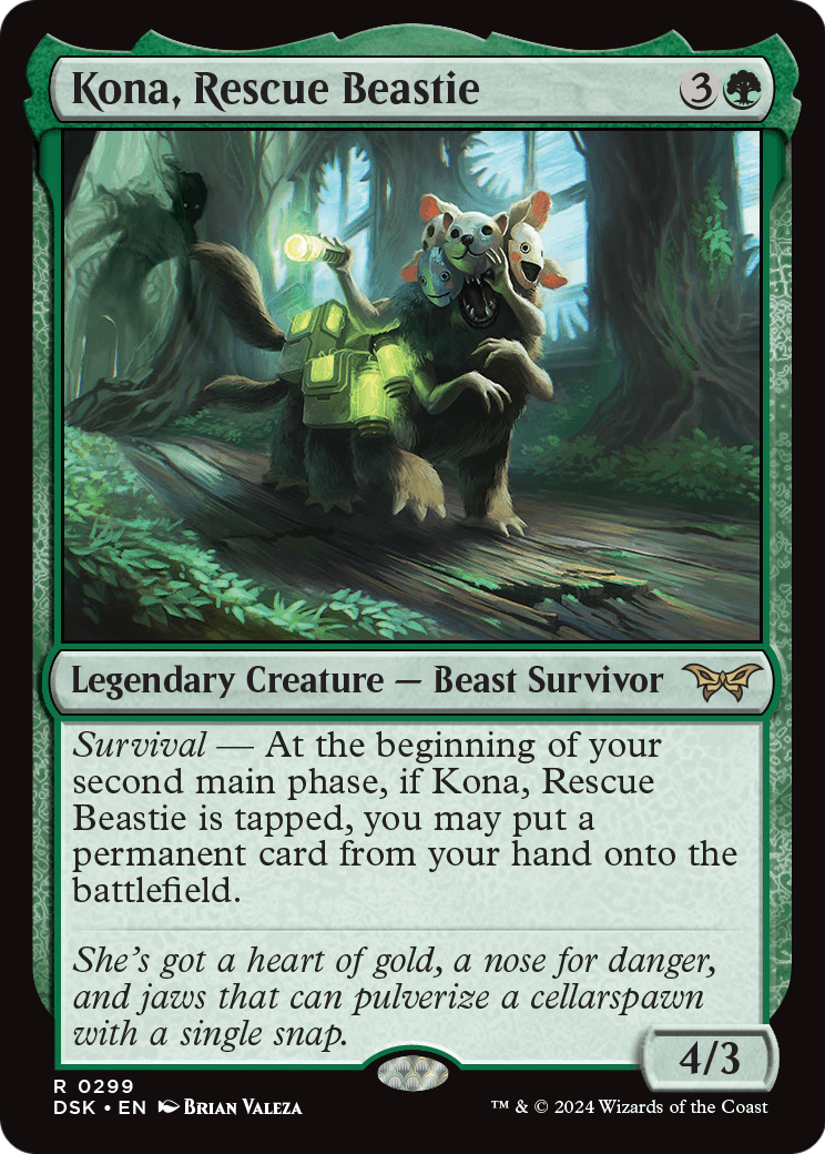Kona, Rescue Beastie (0299) (DSK-299) - Duskmourn: House of Horror
