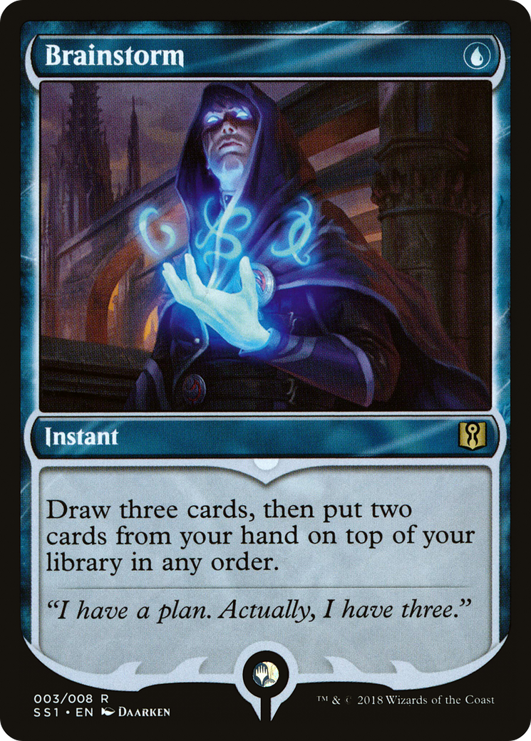 Brainstorm (SS1-003) - Signature Spellbook: Jace Foil