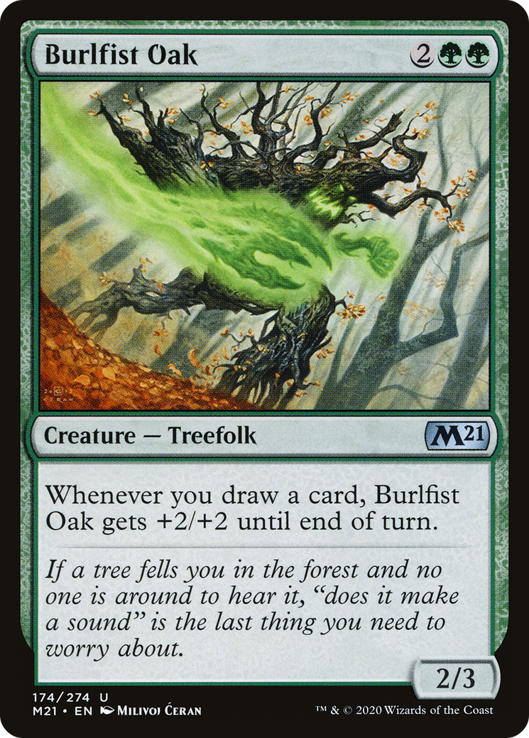Burlfist Oak (M21-174) - Core Set 2021 Foil