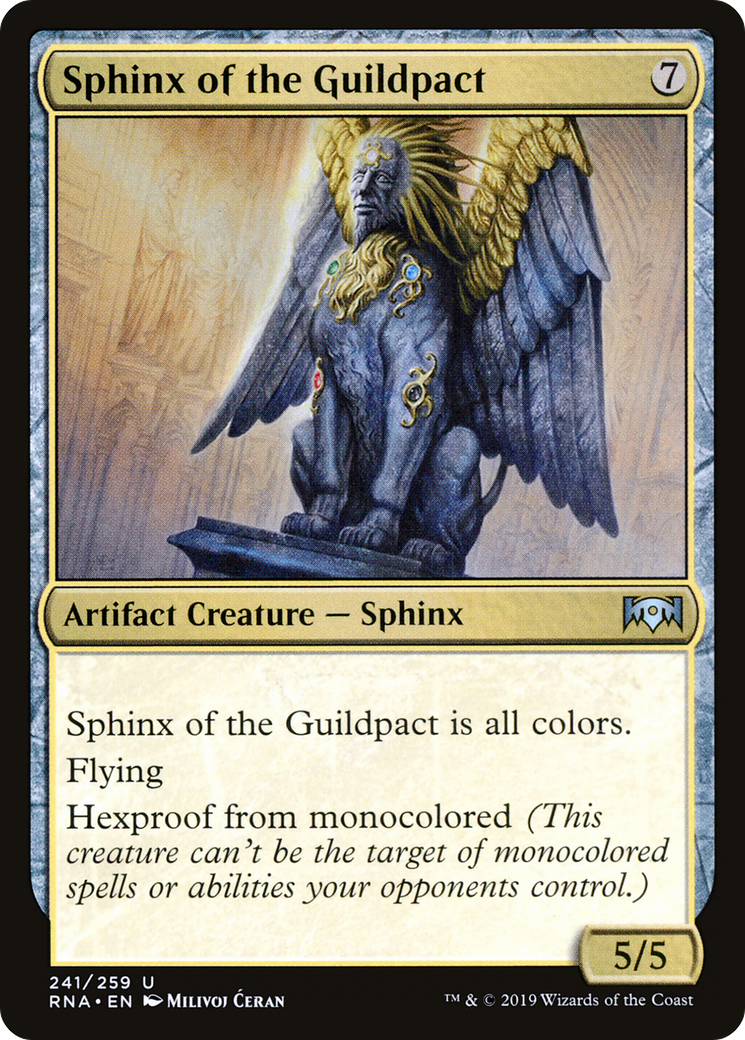 Sphinx of the Guildpact (RNA-241) - Ravnica Allegiance Foil
