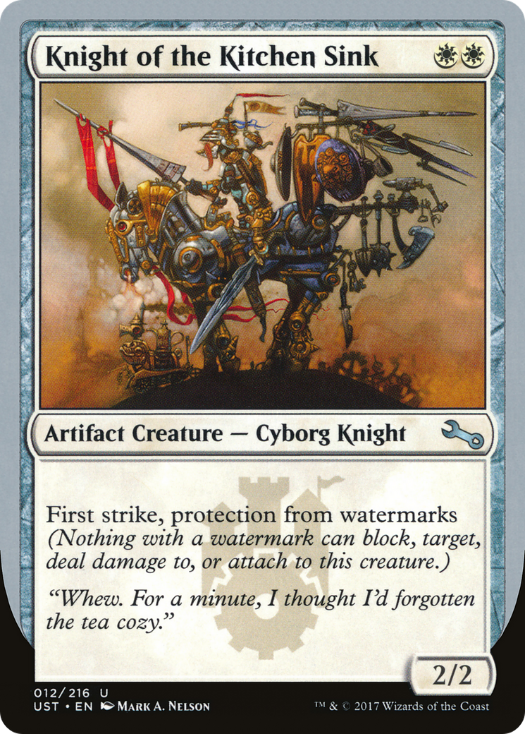 Knight of the Kitchen Sink (F) (UST-012) - Unstable