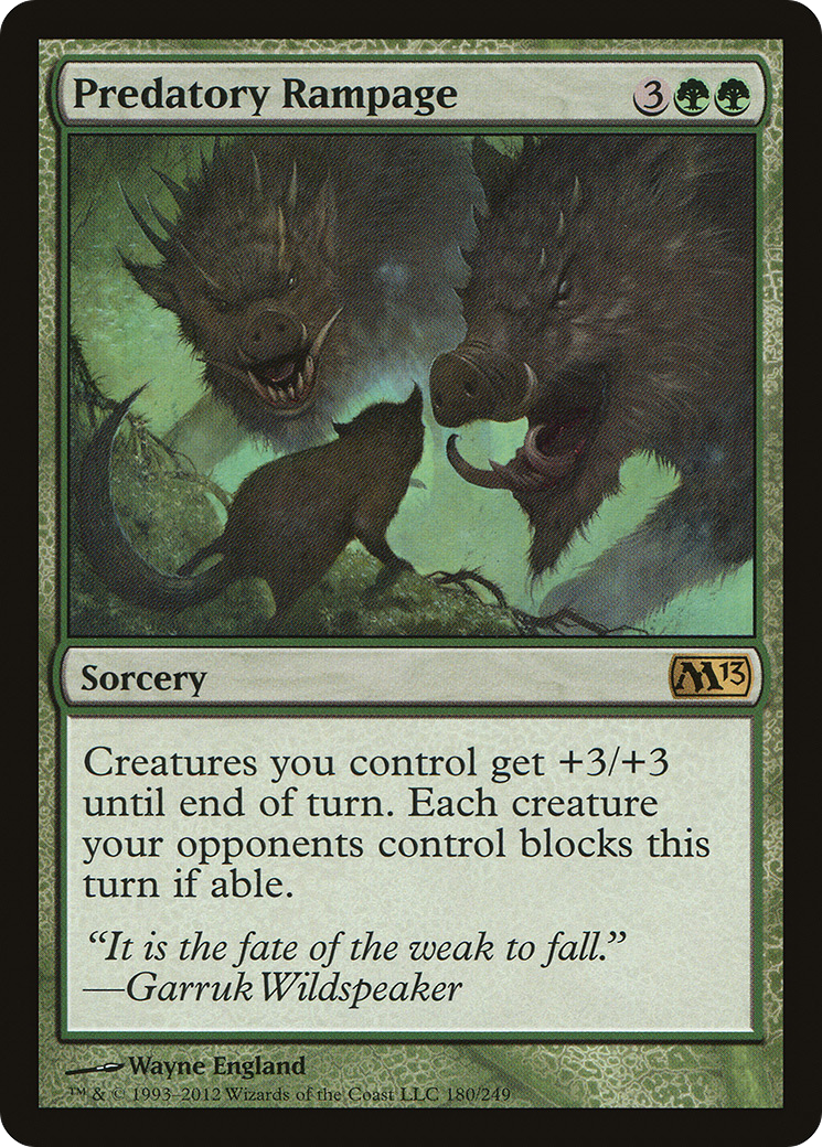 Predatory Rampage (M13-180) - Magic 2013