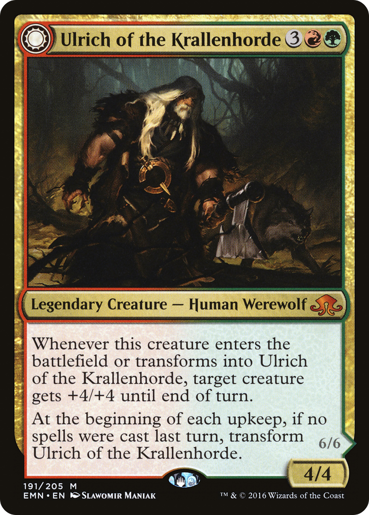 Ulrich of the Krallenhorde (EMN-191) - Eldritch Moon: (Double Faced Transform)
