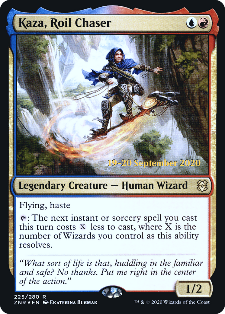 Kaza, Roil Chaser (PRE-225) - Zendikar Rising Promos Foil